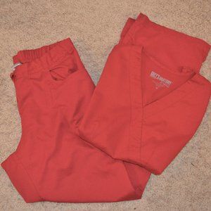 Grey's Anatomy RED scrub set (REGULAR length)